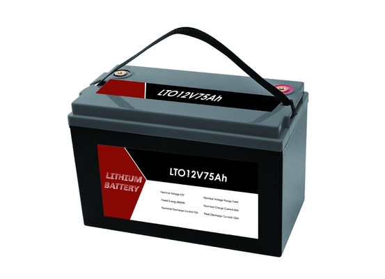 LTO 12V 75Ah портативный литий титанатный аккумулятор с BMS для RV / каравана / лодки