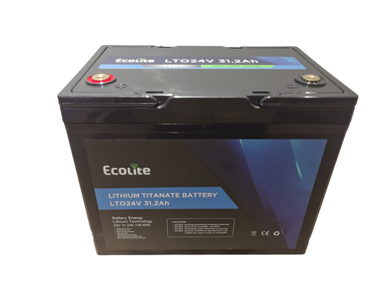 Долговечная безопасность быстрая зарядка литий-ионная LTO 24V 31,2Ah Литий титанатной батареи