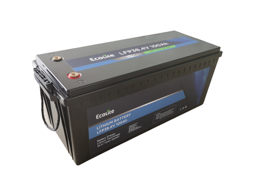 Долговечность 38.4V100Ah LiFePO4 Батарея Солнечная батарея Сбережение солнечной энергии На улице Кампинг Автомобиль RV Лодка Литий-ионные батареи