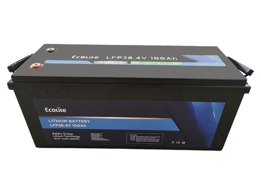 Ecolite настройка 38.4V 100Ah LiFePO4 литийная батарея для RV каравана резервного питания
