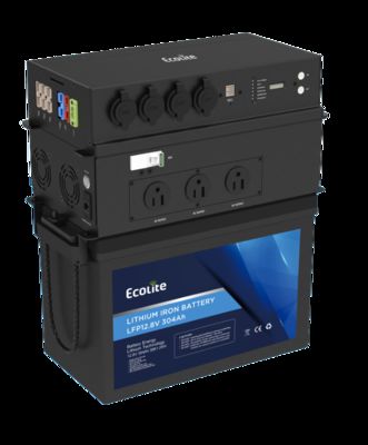 Электрическая мощность 12,8 В 300 Ач Литийная батарея высокой емкости для RV для непрерывного питания наружных и RV